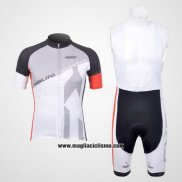 2012 Abbigliamento Ciclismo Nalini Nero e Bianco Manica Corta e Salopette