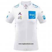 2020 Abbigliamento Ciclismo Tour de France Bianco Manica Corta e Salopette(2)