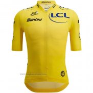 2023 Abbigliamento Ciclismo Tour de France Giallo Manica Corta