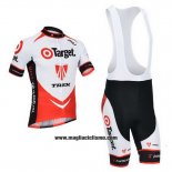 2013 Abbigliamento Ciclismo Trek Rosso e Bianco Manica Corta e Salopette
