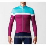2019 Abbigliamento Ciclismo La Passione Blu Bianco Rosso Manica Lunga e Salopette