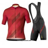 2020 Abbigliamento Ciclismo Mavic Nero Rosso Manica Corta e Salopette