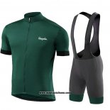 2021 Abbigliamento Ciclismo Ralph Scuro Verde Manica Corta e Salopette