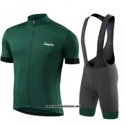 2021 Abbigliamento Ciclismo Ralph Scuro Verde Manica Corta e Salopette