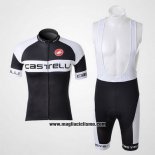 2011 Abbigliamento Ciclismo Castelli Nero Manica Corta e Salopette