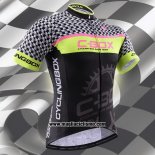 2015 Abbigliamento Ciclismo Fox Cyclingbox Nero e Verde Manica Corta e Salopette
