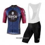 2020 Abbigliamento Ciclismo Bianchi Nero Blu Rosso Manica Corta e Salopette