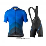 2020 Abbigliamento Ciclismo Mavic Blu Nero Manica Corta e Salopette