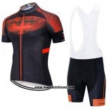 2020 Abbigliamento Ciclismo Northwave Nero Arancione Manica Corta e Salopette