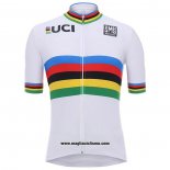 2020 Abbigliamento Ciclismo UCI Bianco Multicolore Manica Corta e Salopette(1)