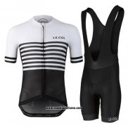 2021 Abbigliamento Ciclismo Le Col Nero Bianco Manica Corta e Salopette