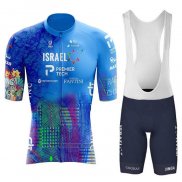 2023 Abbigliamento Ciclismo Israel Cycling Academy Celeste Manica Corta e Salopette