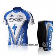 2010 Abbigliamento Ciclismo Specialized Blu e Nero Manica Corta e Salopette