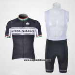 2011 Abbigliamento Ciclismo Colnago Bianco e Nero Manica Corta e Salopette