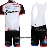 2011 Abbigliamento Ciclismo Cube Nero e Bianco Manica Corta e Salopette