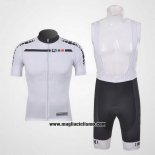 2011 Abbigliamento Ciclismo Giordana Bianco Manica Corta e Salopette