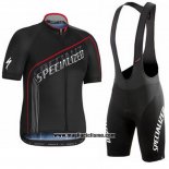 2016 Abbigliamento Ciclismo Specialized Chiaro Nero Manica Corta e Salopette