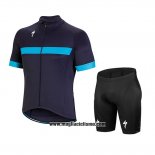 2018 Abbigliamento Ciclismo Specialized Blu Manica Corta e Salopette