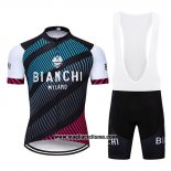 2019 Abbigliamento Ciclismo Bianchi Blu Nero Rosso Manica Corta e Salopette