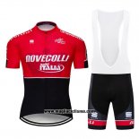 2019 Abbigliamento Ciclismo Nove Colli Rosso Nero Manica Corta e Salopette