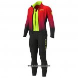 2020 Abbigliamento Ciclismo ALE Rosso Giallo Manica Lunga e Salopette(1)