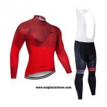 2020 Abbigliamento Ciclismo Northwave Rosso Manica Lunga e Salopette