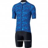 2020 Abbigliamento Ciclismo Shimano Blu Manica Corta e Salopette(1)