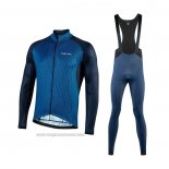 2021 Abbigliamento Ciclismo Nalini Blu Manica Lunga e Salopette