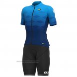 2023 Abbigliamento Ciclismo ALE Blu Manica Corta e Salopette