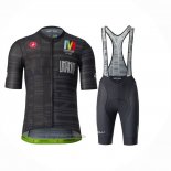 2023 Abbigliamento Ciclismo Castelli Maratona Dles Dolomites-Enel Nero Manica Corta e Salopette
