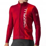 2023 Abbigliamento Ciclismo Castelli Rosso Manica Lunga e Salopette