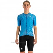 2023 Abbigliamento Ciclismo Donne Sportful Blu Manica Corta e Salopette