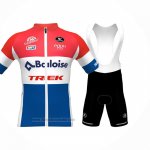 2024 Abbigliamento Ciclismo Baloise Trek Rosso Bianco Blu Manica Corta e Salopette